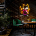 Cute Girl With Bubble Gum Neon Sign - Reels Custom