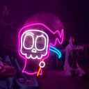 Cute Grim Reaper Character Neon Sign - Reels Custom