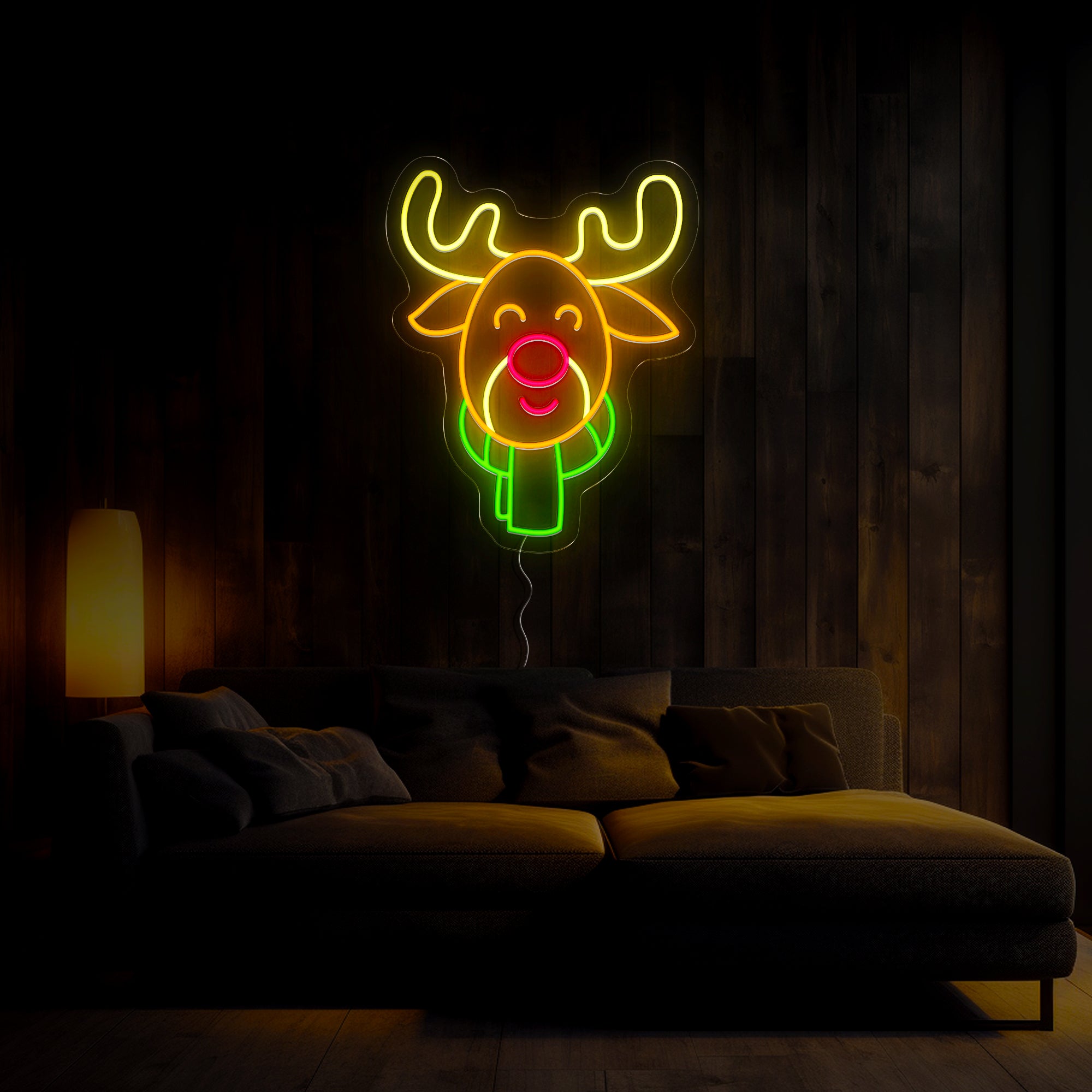 Reindeer Christmas Led Neon Sign