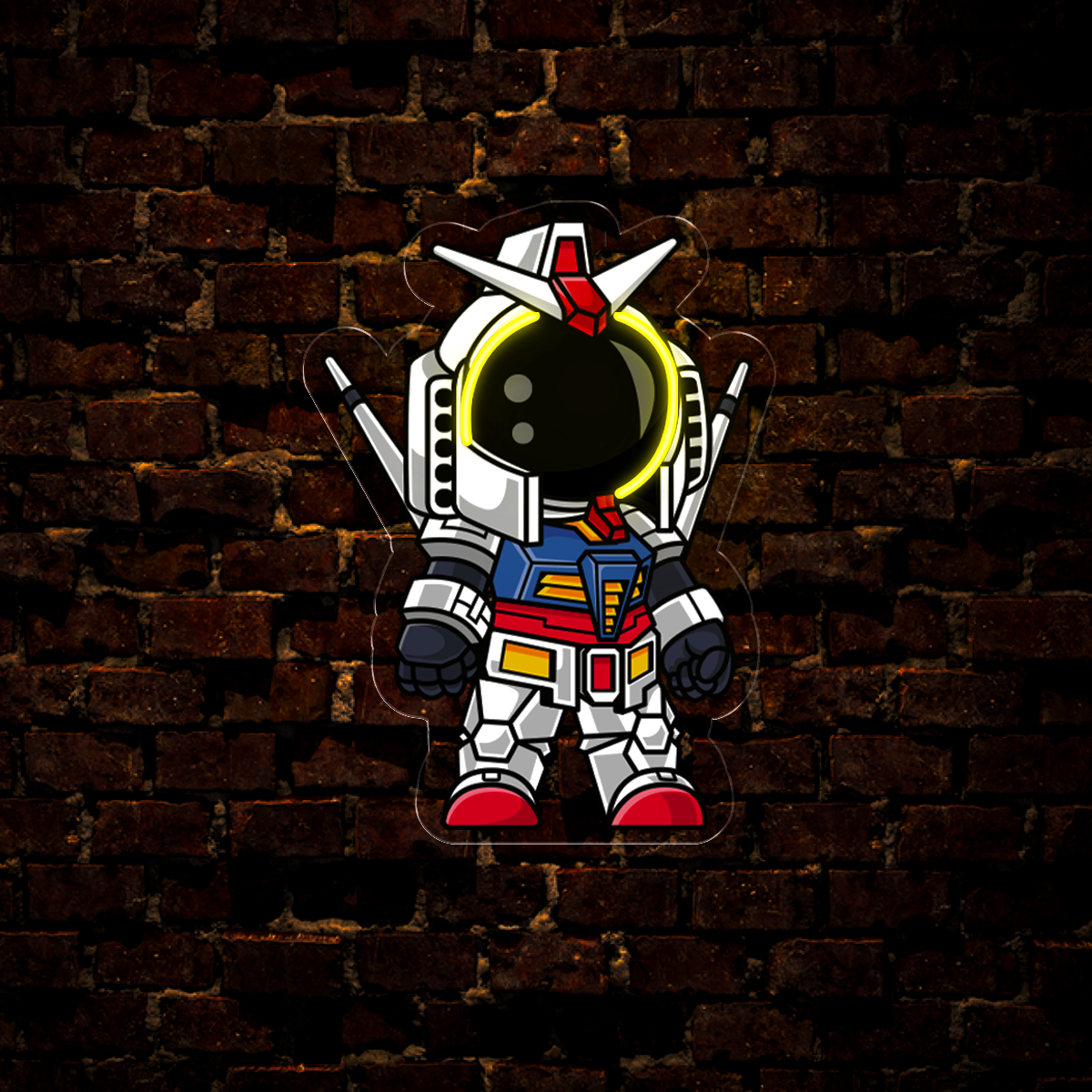 Astronaut Robot Warrior Artwork Led Neon Sign