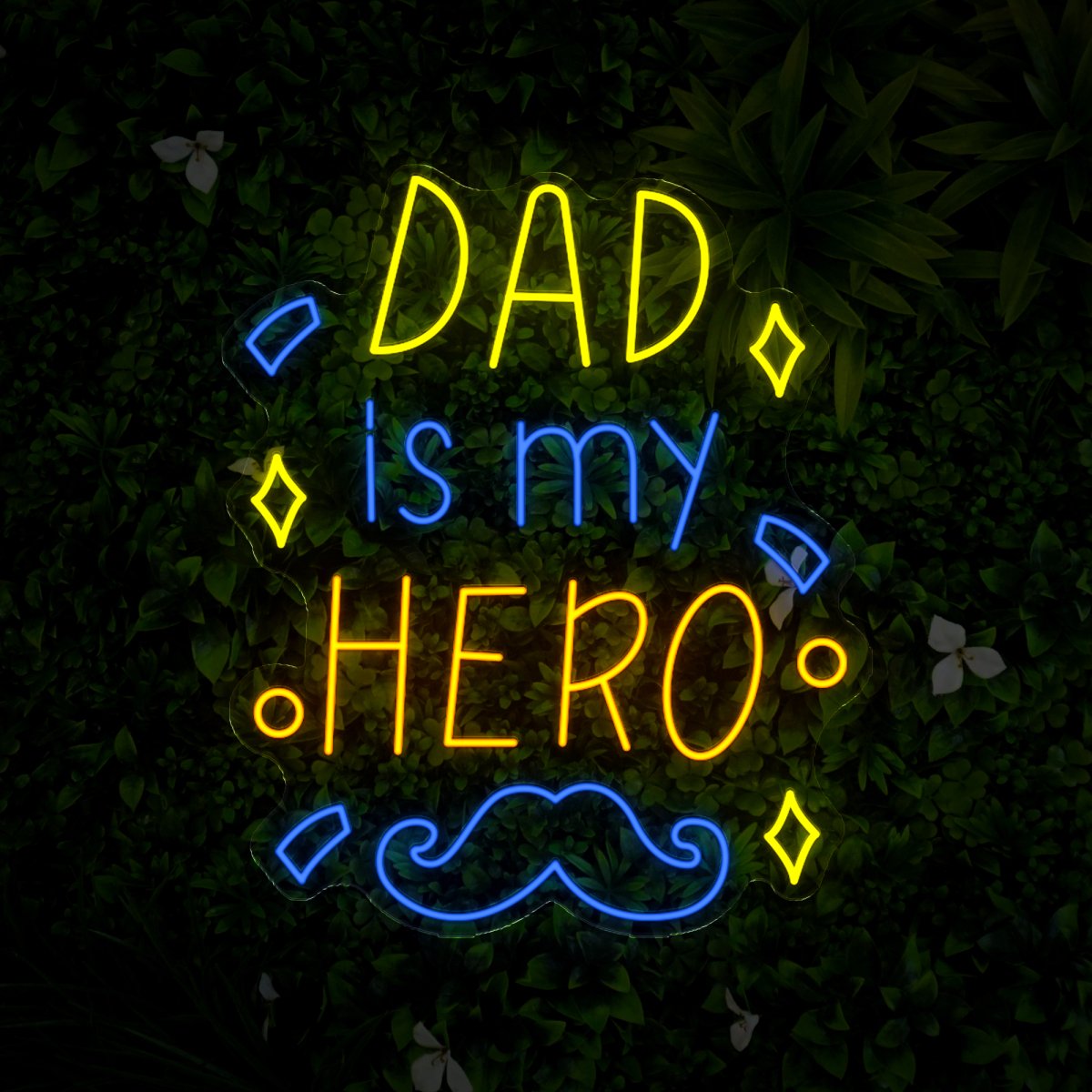 Dad Is My Hero Neon Sign - Reels Custom