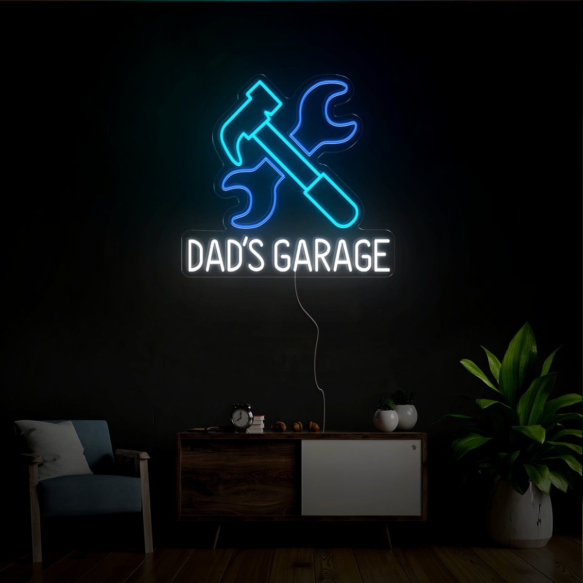 Dad's Garage Neon Sign - Reels Custom