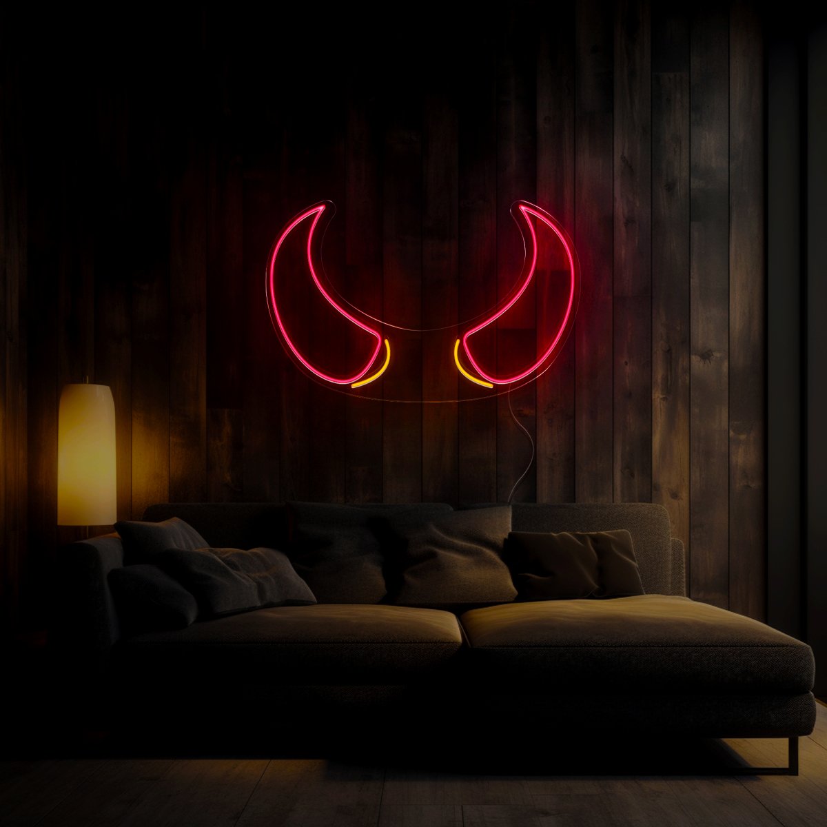 Devil Horns Neon Sign - Reels Custom