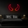 Devil Horns Neon Sign - Reels Custom