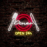 Diner Open 24H Neon Sign - Reels Custom