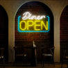 Diner Open Neon Sign - Reels Custom