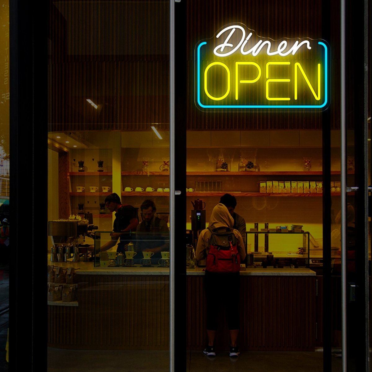 Diner Open Neon Sign - Reels Custom
