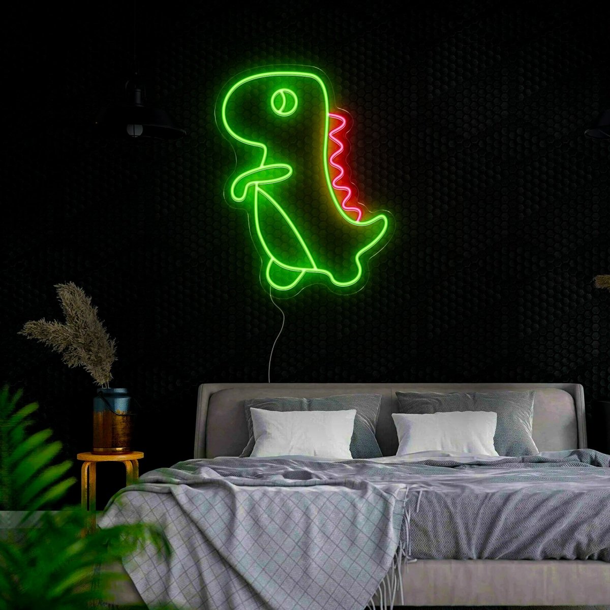 Dinosaur Neon Sign For Kids Room Decor - Reels Custom