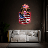 Dog America 4th Of July Artwork Neon Sign - Reels Custom