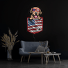 Dog America 4th Of July Artwork Neon Sign - Reels Custom