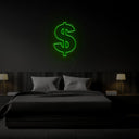 Dollar Neon Sign - Reels Custom