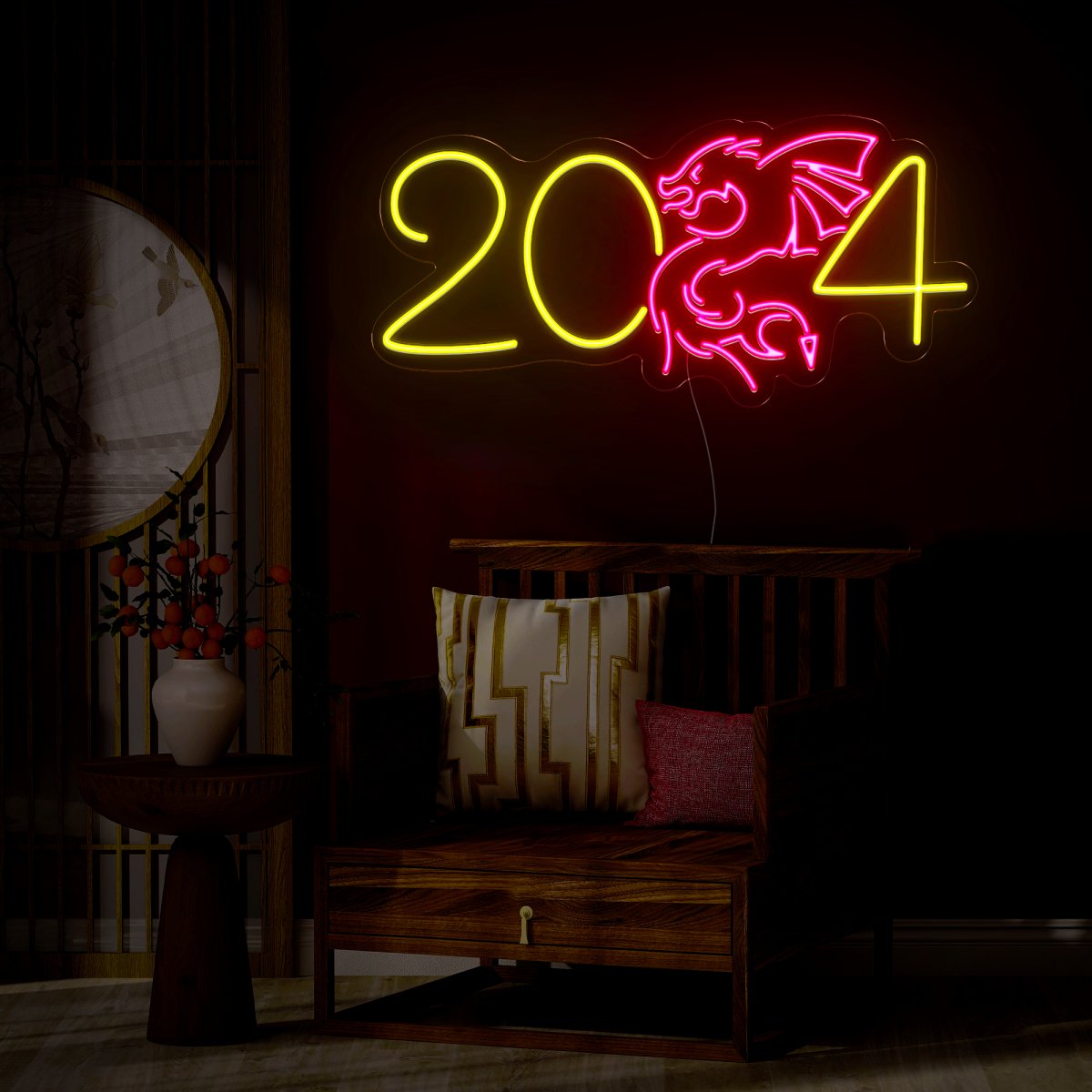 Dragon 2024 Neon Sign - Reels Custom