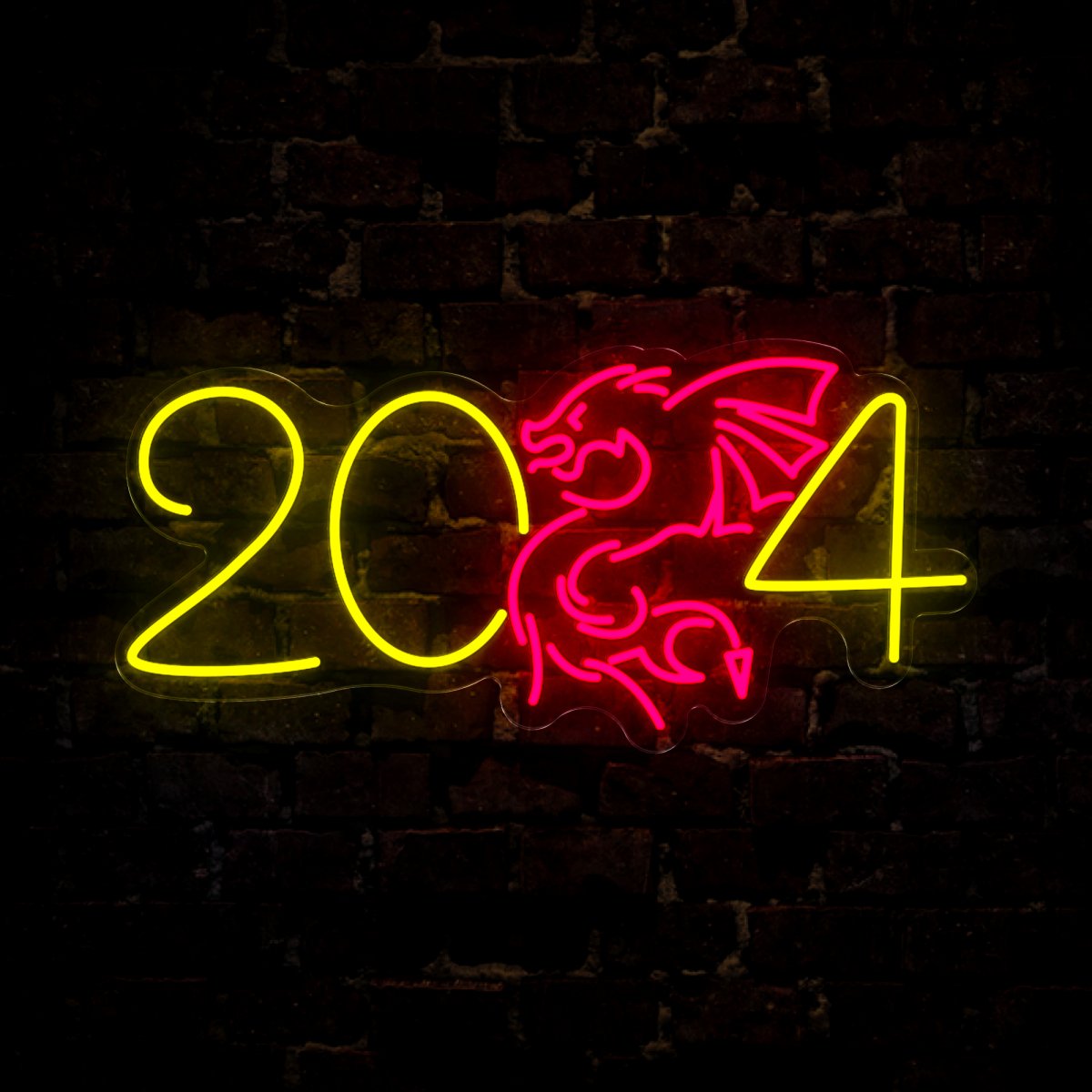 Dragon 2024 Neon Sign - Reels Custom