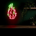 Dragonfruit Fruits Led Neon Sign - Reels Custom