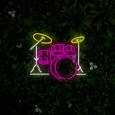 Drum Music Instrument Led Neon Sign - Reels Custom