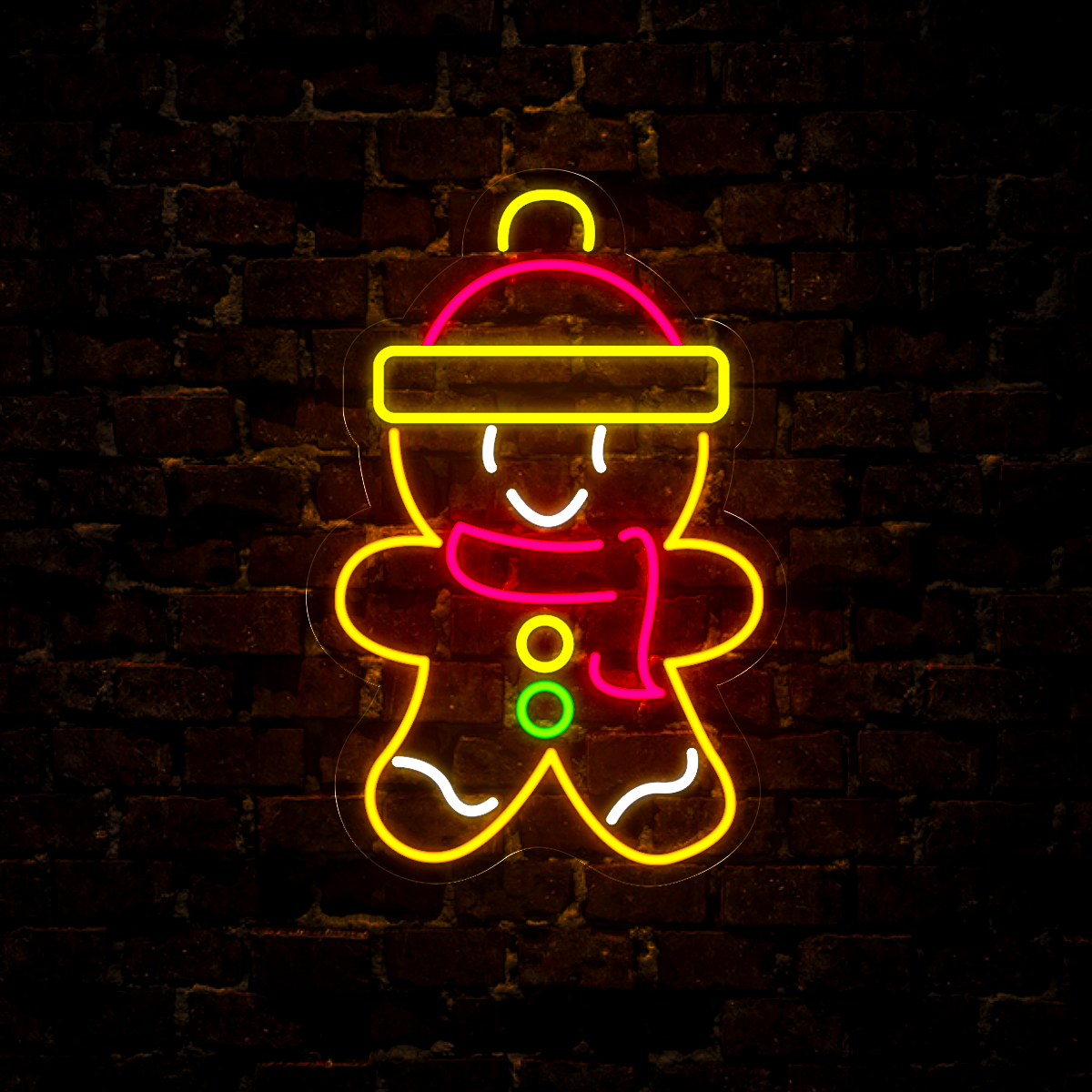 Gingerbread Christmas Led Neon Sign