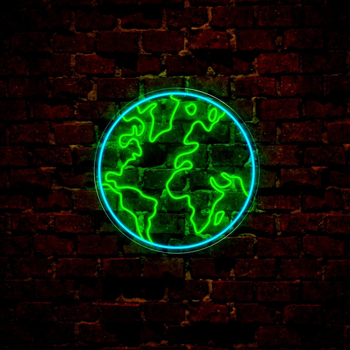Earth Led Neon Sign - Reels Custom