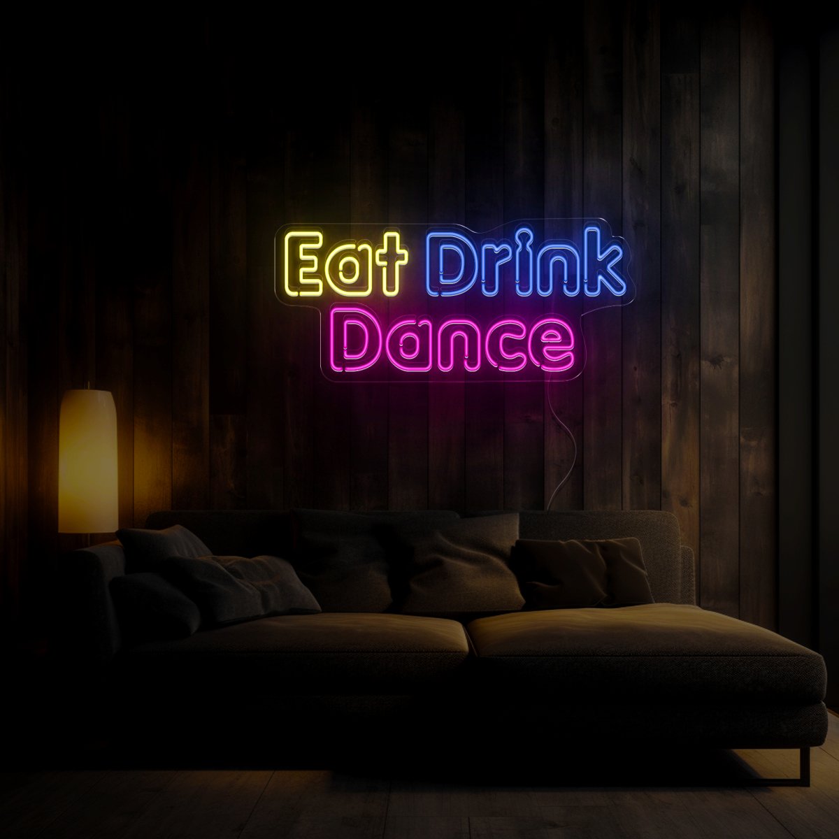 Eat Drink Dance Neon Sign - Reels Custom