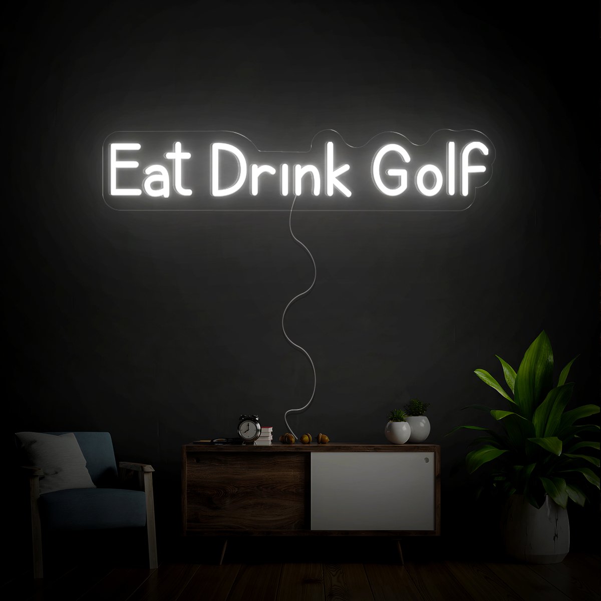 Eat Drink Golf Neon Sign - Reels Custom