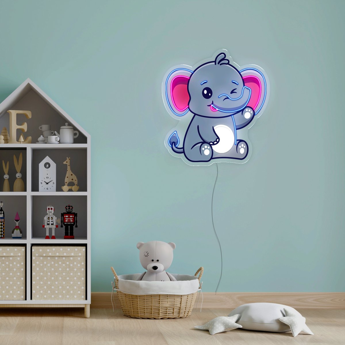 Elephant Artwork Led Neon Sign - Reels Custom
