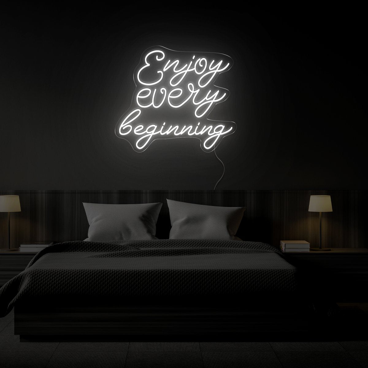 Enjoy Every Beginning Neon Sign - Reels Custom