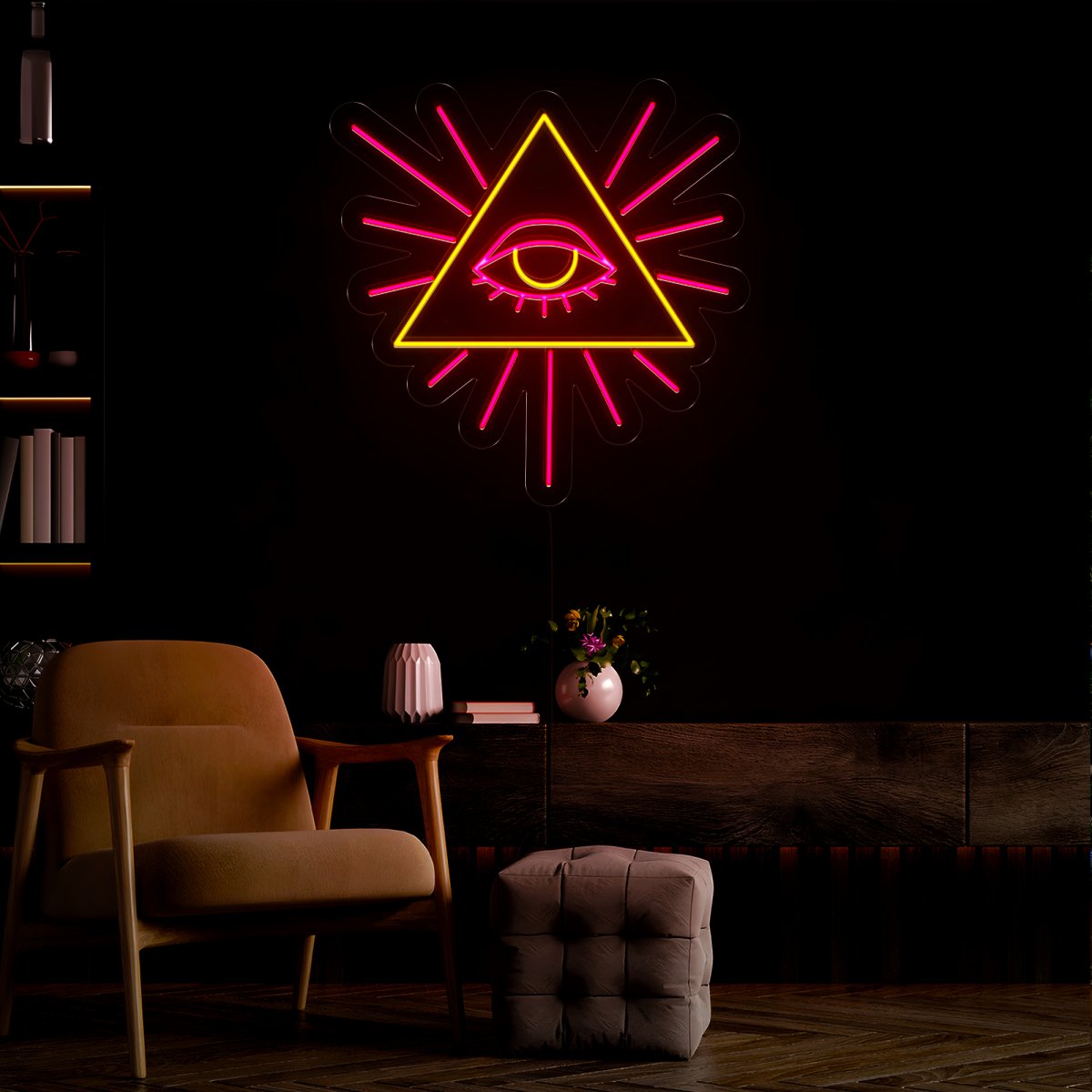 Eye Of The Pyramid Neon Sign - Reels Custom