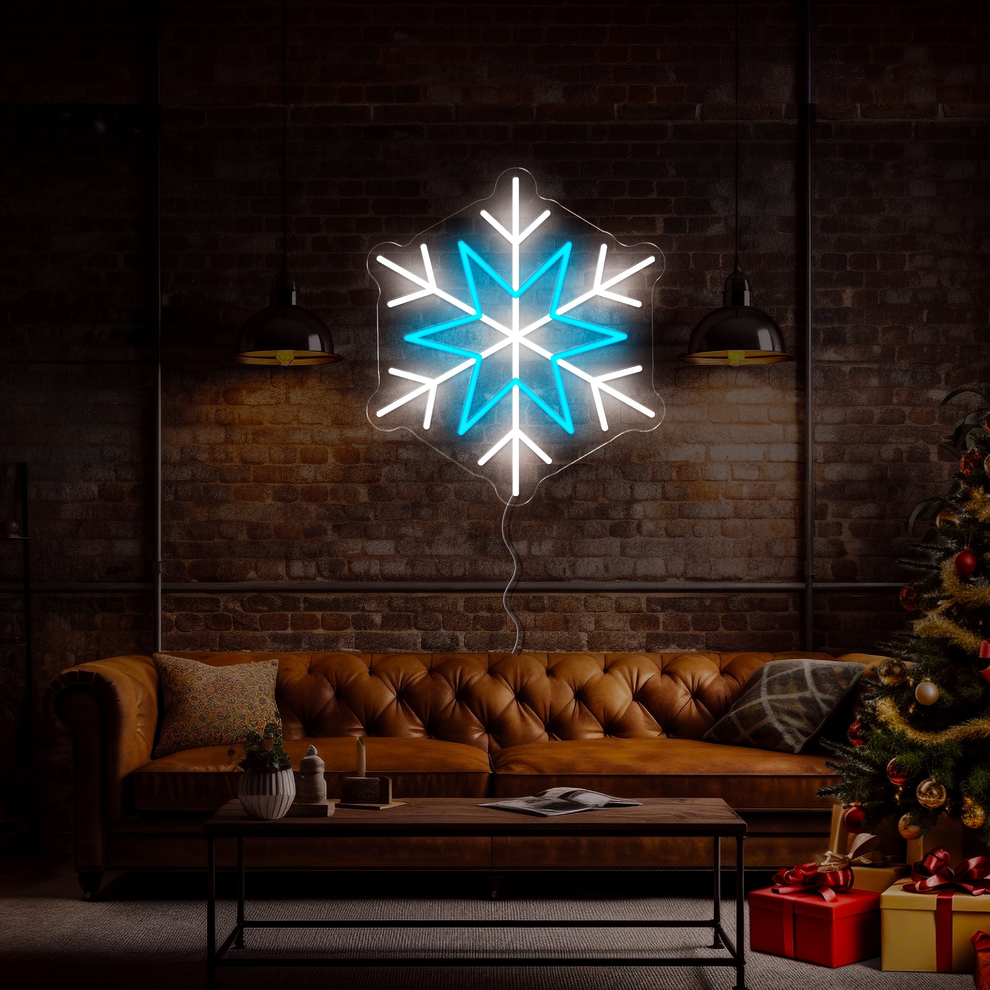 Snowflake Christmas Led Neon Sign