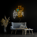 Faith Jesus Led Neon Signs - Reels Custom