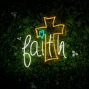 Faith Jesus Led Neon Signs - Reels Custom