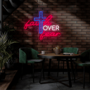 Faith Over Fear Neon Sign - Reels Custom
