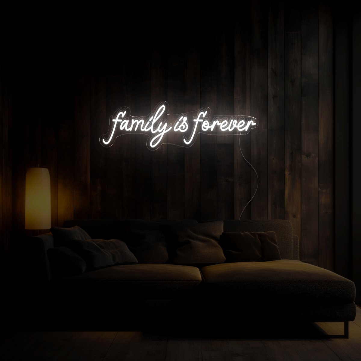 Family Is Forever Neon Sign - Reels Custom