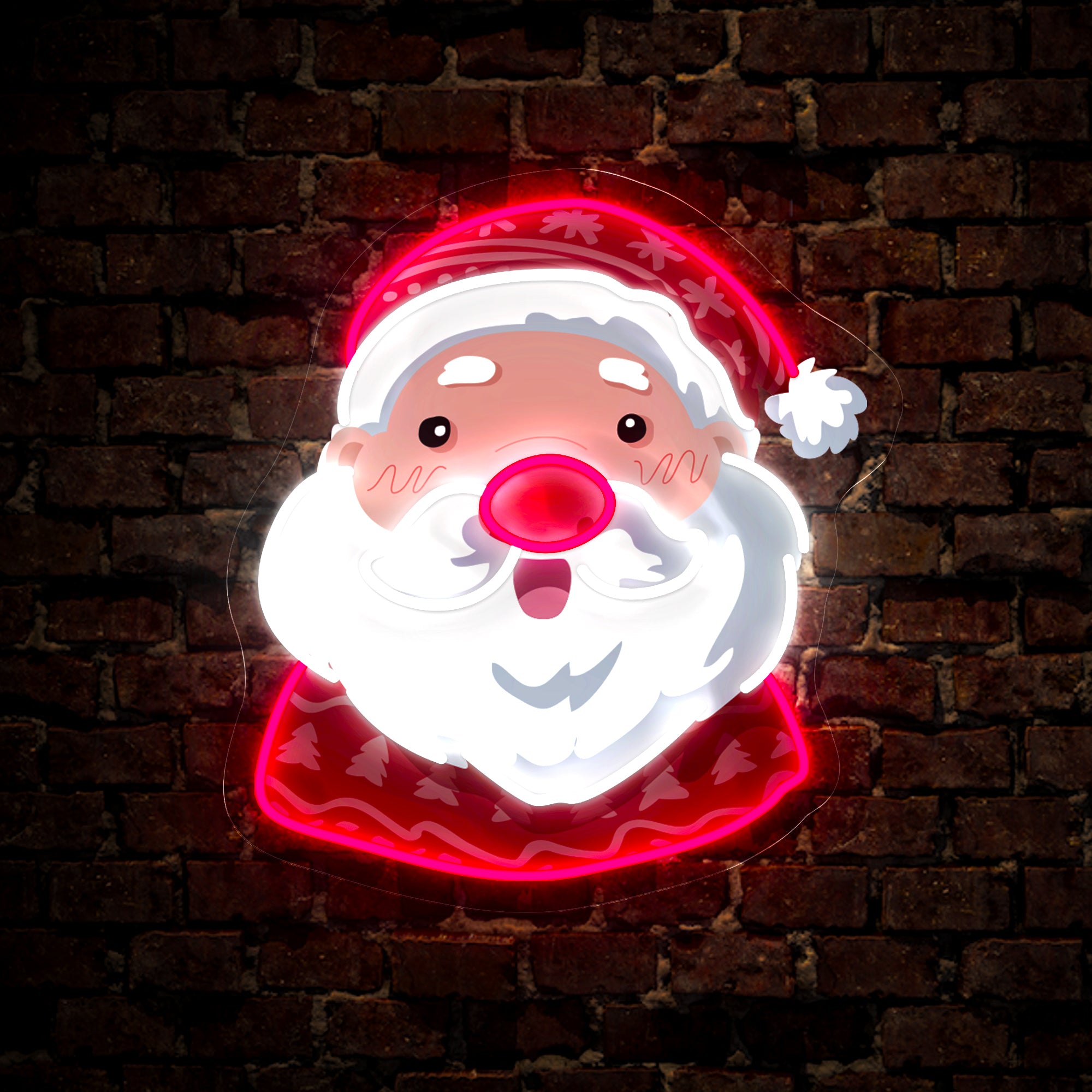 Santa christmas Artwork Led Neon Sign