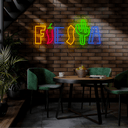 Fiesta Chili And Cactus Neon Sign - Reels Custom