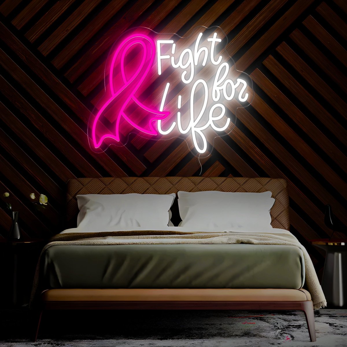 Fight For Life Neon Sign - Reels Custom
