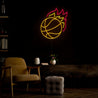 Fire Basketball Neon Sign - Reels Custom