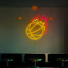 Fire Basketball Neon Sign - Reels Custom