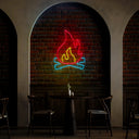 Fire Neon Sign - Reels Custom
