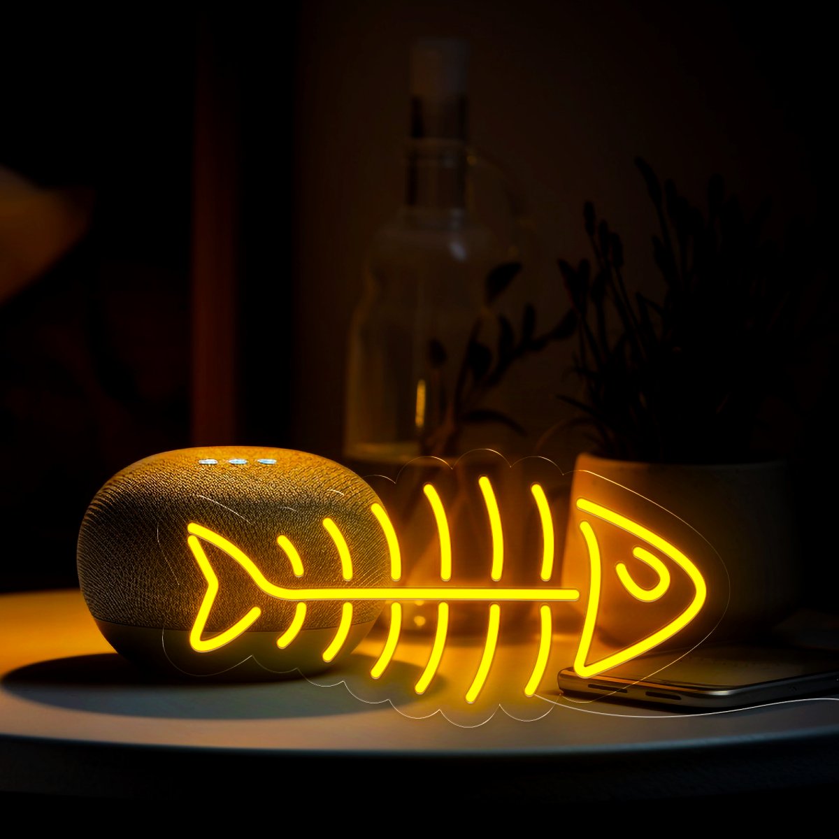 Fish Skeleton Animals Neon Sign - Reels Custom