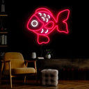 Fishy Friend Red Neon Sign - Reels Custom