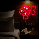 Fishy Friend Red Neon Sign - Reels Custom