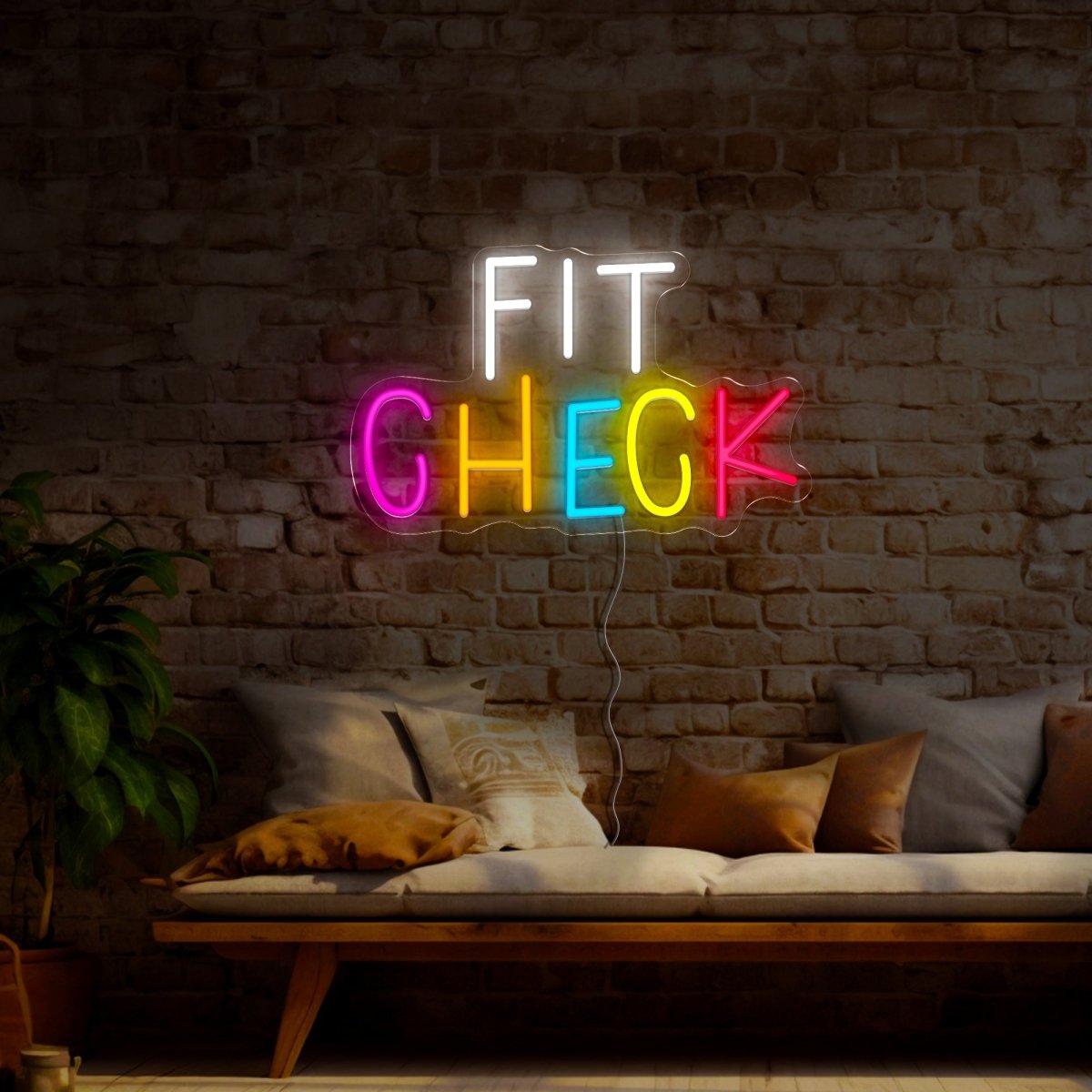 Fit Check Neon Sign - Reels Custom