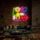 Five Senses Of Human Neon Sign - Reels Custom