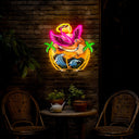 Flamingo Summer Artwork Neon Sign - Reels Custom