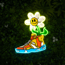 Floral Sneaker Streetwear Artwork Led Neon Sign - Reels Custom