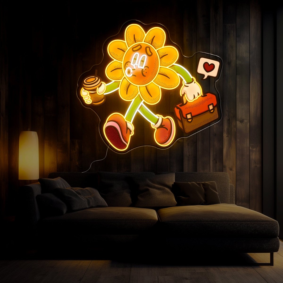 Flower Cute Trendy Artwork Led Neon Sign - Reels Custom
