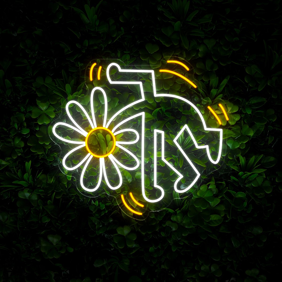 Flower Head Neon Sign - Reels Custom