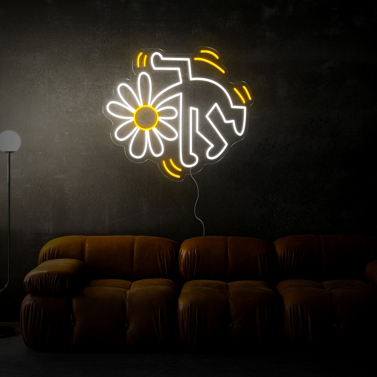 Flower Head Neon Sign - Reels Custom