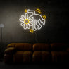 Flower Head Neon Sign - Reels Custom