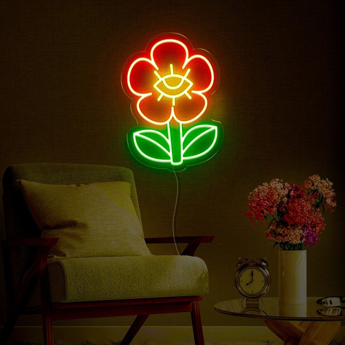 Flower Led Neon Sign - Reels Custom