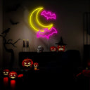 Flying Bats Neon Sign - Reels Custom